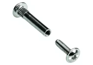 Verbindungsschraube M4 x 28-38mm mit Hülse verickelt Hettich