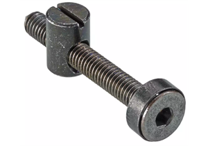 Verbindungsschraube M6 x 29-40mm weiss mit Kunststoffenden Hettich