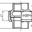 Verschraubung ohne Dichtung Innengewinde verzinkt +GF+ Nr. 330 1 1/2" | Bild 2