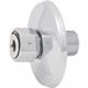 Verschraubung Standard 1/2 x 3/4" L 60mm verchromt mit Rosette Ø 65mm - NIK