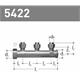 Verteiler 3-fach für max. 24 BW Ø12 aus Rotguss, mit Mutter, Dichtung, AG, Bördelverschr.