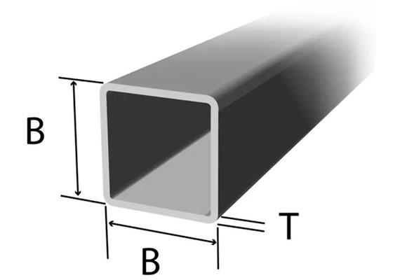 Vierkantstahlrohr RHS warmgewalzt, nahtlos EN 10210 Ø Ø 100 x 100 x 8mm St52-3