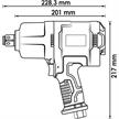 VIGOR 3/4" Druckluft Schlagschrauber VIGOR 2300 Nm | Bild 2