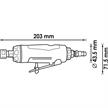 VIGOR Druckluft Stabschlifer gerade V5672 22000 upm inkl. 2 Spannfutter | Bild 2