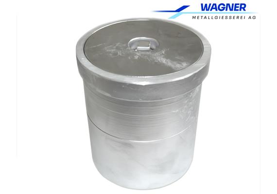 WAGNER Spülstutzen mit Verschluss aus ALU NW 100 (Oben Ø 125 mm)