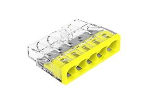 WAGO Steckklemme Compact Serie 2273 5 x 0.5 - 2.5 mm2 Pack mit 20 Stück 2273-205
