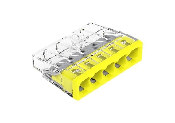 WAGO Steckklemme Compact Serie 2273 5 x 0.5 - 2.5 mm2 Pack mit 20 Stück 2273-205