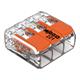 WAGO Verbindungsklemme mit Hebeln Serie 221 3 x 0.14 - 4mm2 Pack mit 12 Stück - 447