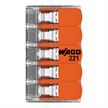 WAGO Verbindungsklemme mit Hebeln Serie 221 5 x 0.14 - 4mm2 Pack mit 8 Stück | Bild 5