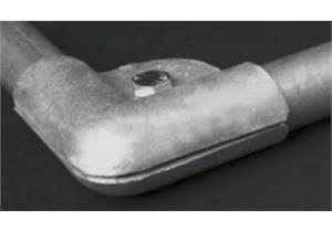 Winkelschelle verzinkt 1 1/2" mit Schraube M10 x 25