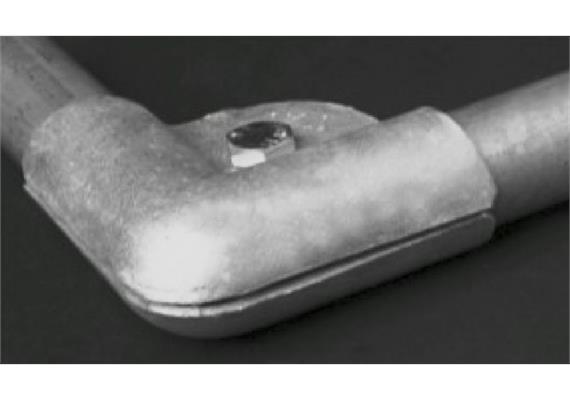 Winkelschelle verzinkt 1 1/2" mit Schraube M10 x 25