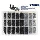 YMAX Inbus Linsenkopf-Schrauben Set 2510 Stk. M2/M2.5/M3 schwarz