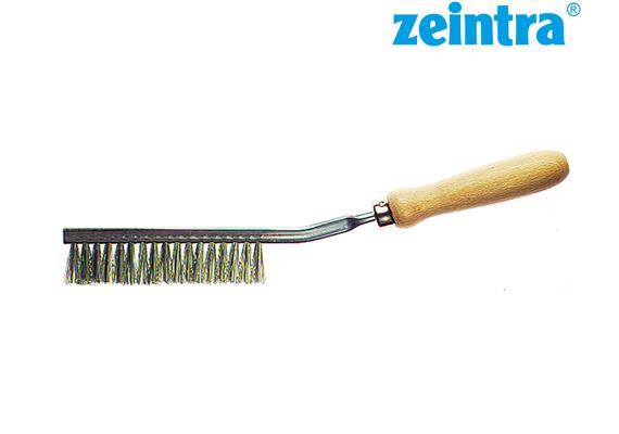 ZEINTRA Nutenbürste 8 x 310 x 40 mm Schweizer Hand-Drahtbürste 1-reihig - 309