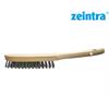 ZEINTRA Stahdrahtlbürste 25 x 290 x 40 mm Schweizer Hand-Drahtbürste 2-reihig