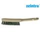 ZEINTRA Stahdrahtlbürste 30 x 490 x 25 mm Schweizer Hand-Drahtbürste 3-reihig