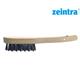 ZEINTRA Stahdrahtlbürste 35 x 290 x 25 mm Schweizer Hand-Drahtbürste 4-reihig