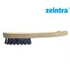 ZEINTRA Stahdrahtlbürste 35 x 290 x 25 mm Schweizer Hand-Drahtbürste 4-reihig