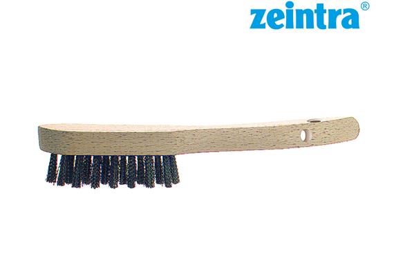ZEINTRA Stahdrahtlbürste 35 x 290 x 25 mm Schweizer Hand-Drahtbürste 4-reihig