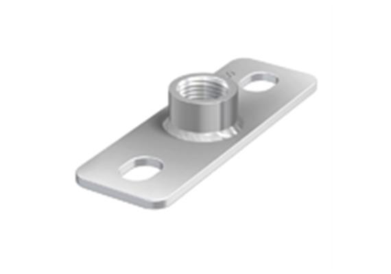 ZUG Grund - + Deckenplattte mit Muffe verzinkt 3/8 - 40/120/4mm - BTK