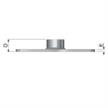 ZUG Grund - + Deckenplattte mit Muffe verzinkt 3/8 - 40/120/4mm - BTK | Bild 2