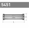 Zwischenstück aus Rotguss beidseitig Aussengewinde G1 DN 20 für 5450+5452