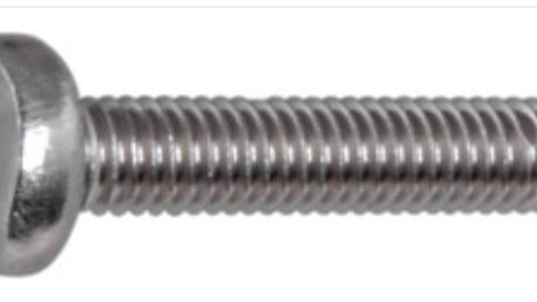 Zylinderschraube mit Schlitz V2A M3x4